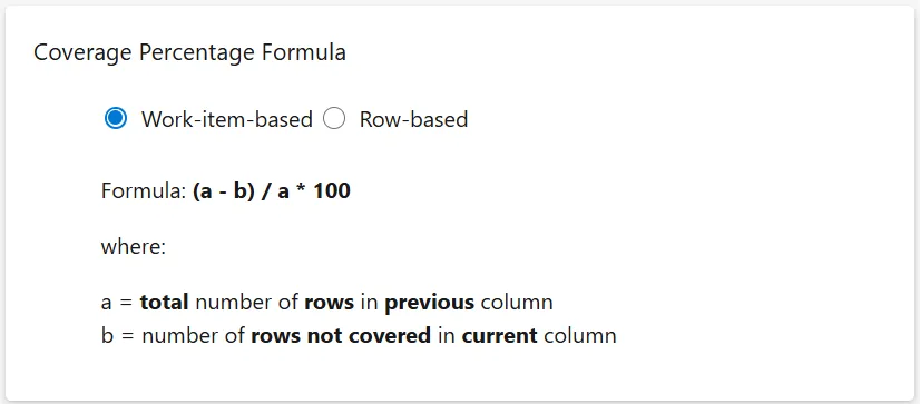 Coverage Statistics Calculation