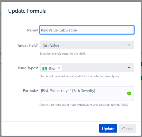 easeRisk - Formula Editor