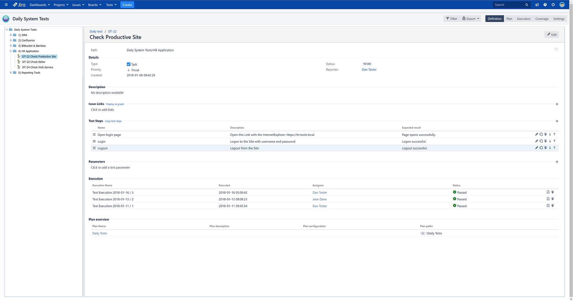 easeTest - Define your tests